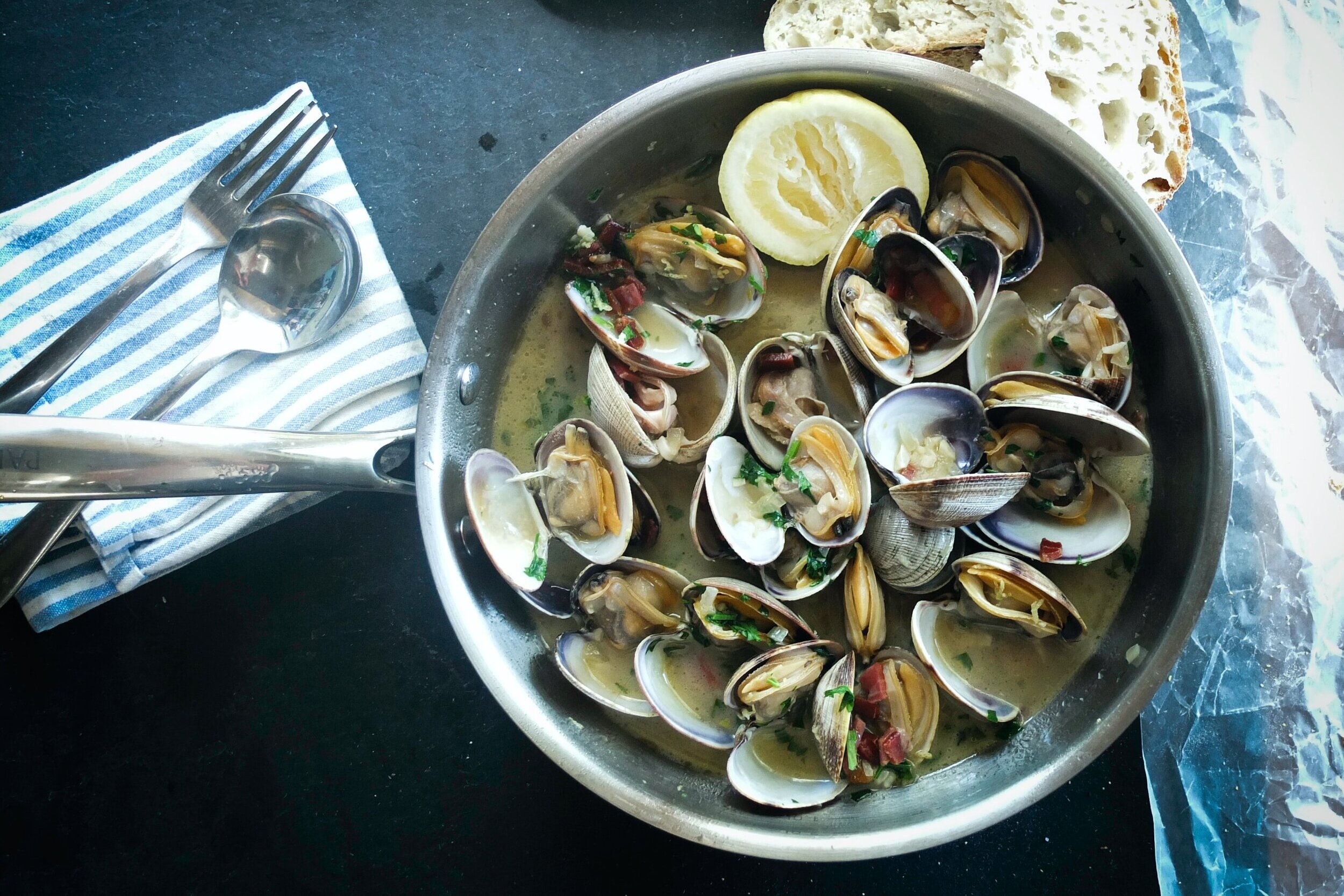 pan of oysters