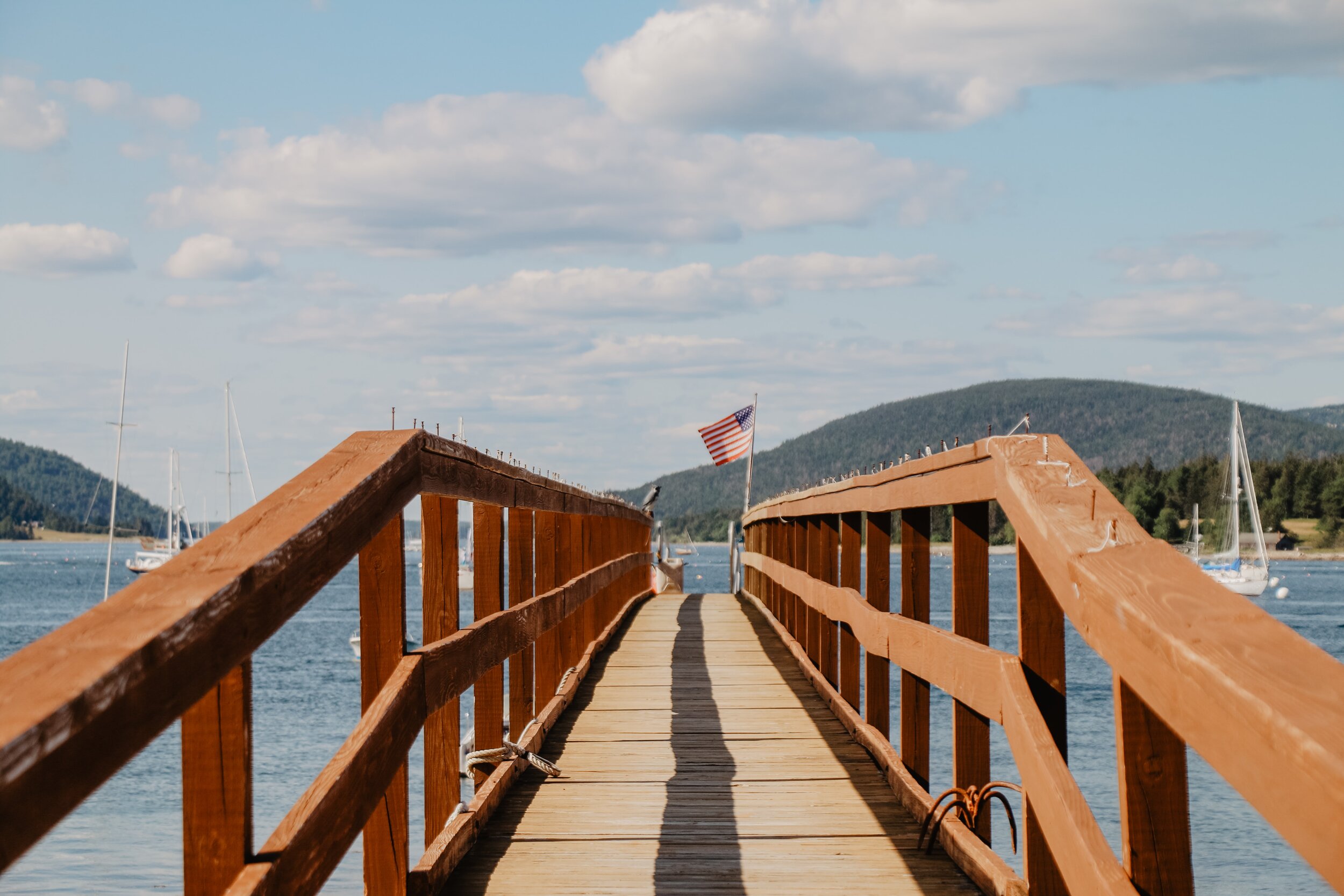 walkway in Bar Harbor